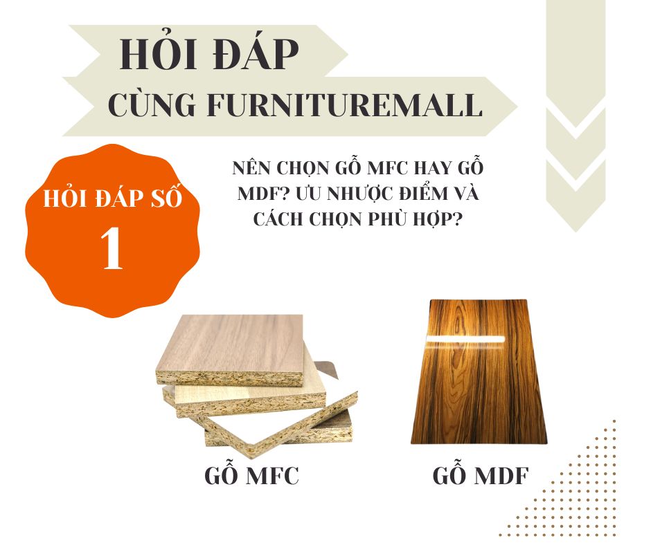 Nên chọn gỗ MFC hay gỗ MDF? Ưu nhược điểm và cách chọn gỗ phù hợp