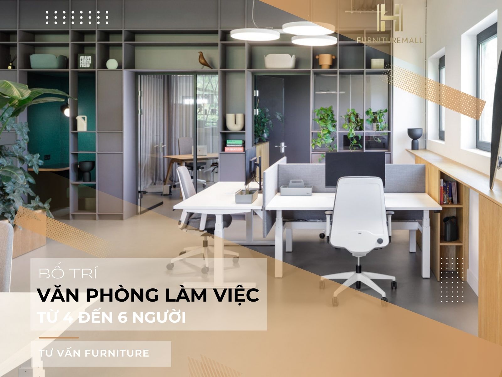 Thiết kế văn phòng nhỏ cho 4-6 nhân viên cần những gì?