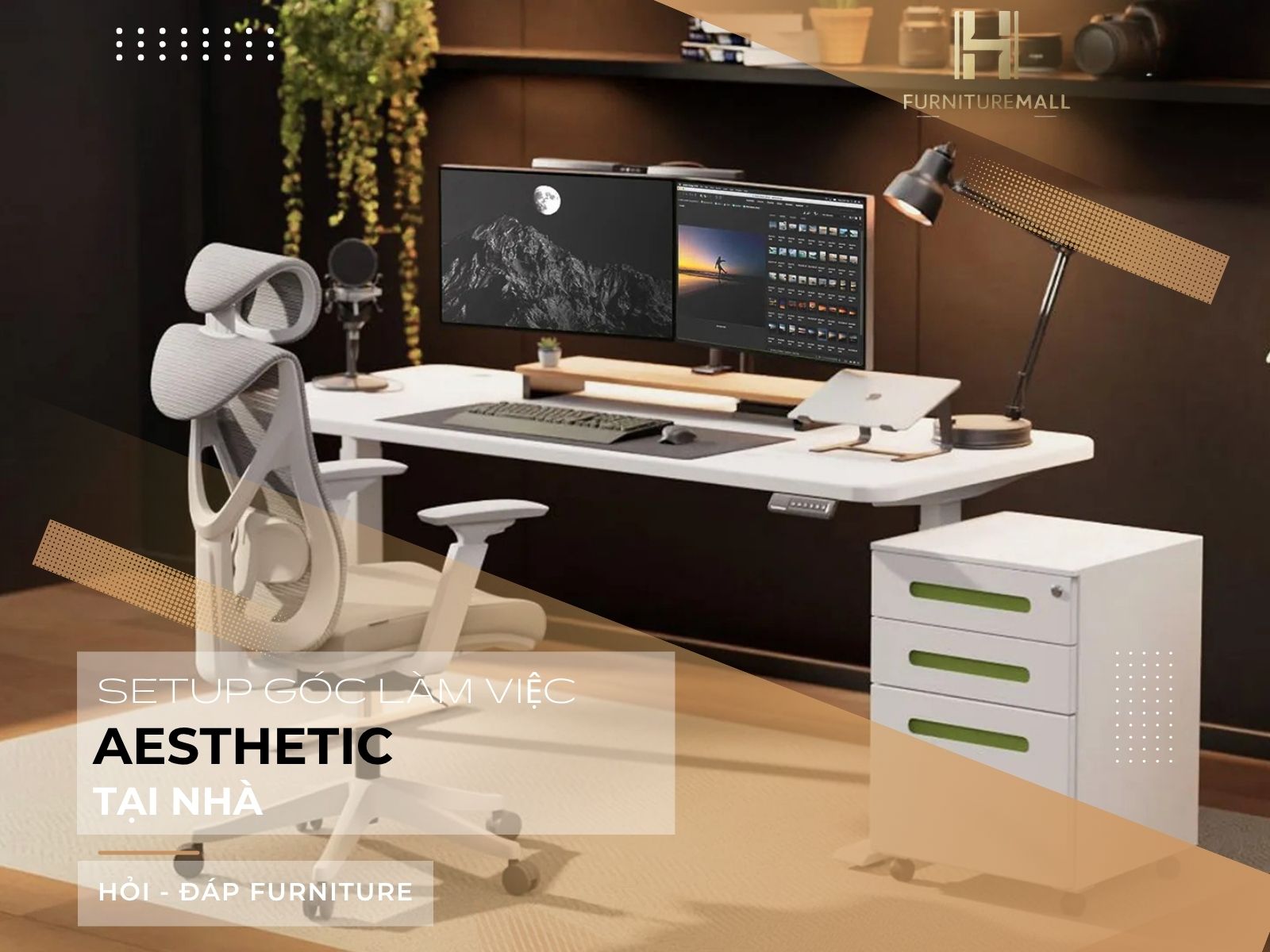 Làm sao để setup góc làm việc aesthetic tại nhà?