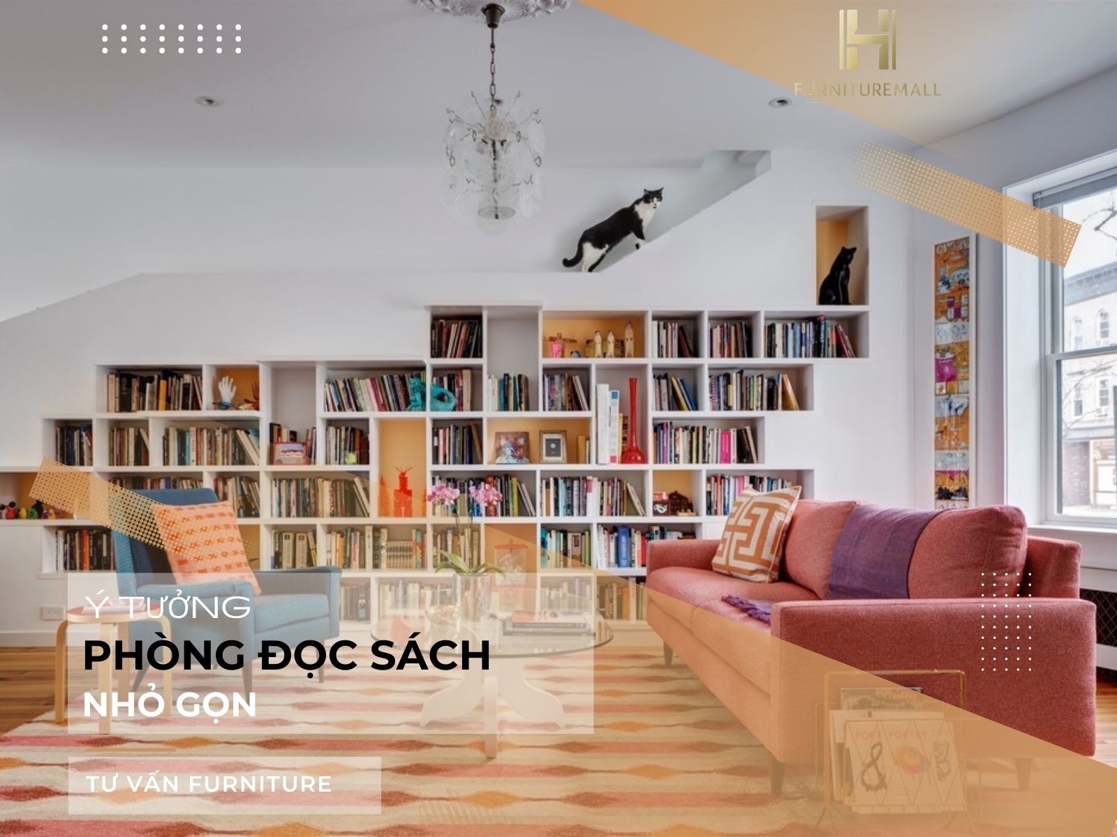 Ý tưởng phòng đọc sách trường học nhỏ gọn: 15+ gợi ý thiết kế đẹp, hiện đại, dễ áp dụng