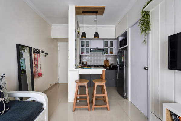 phòng khách tối giản
