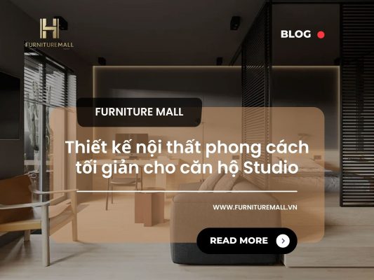 Thiết kế nội thất phong cách tối giản cho căn hộ Studio
