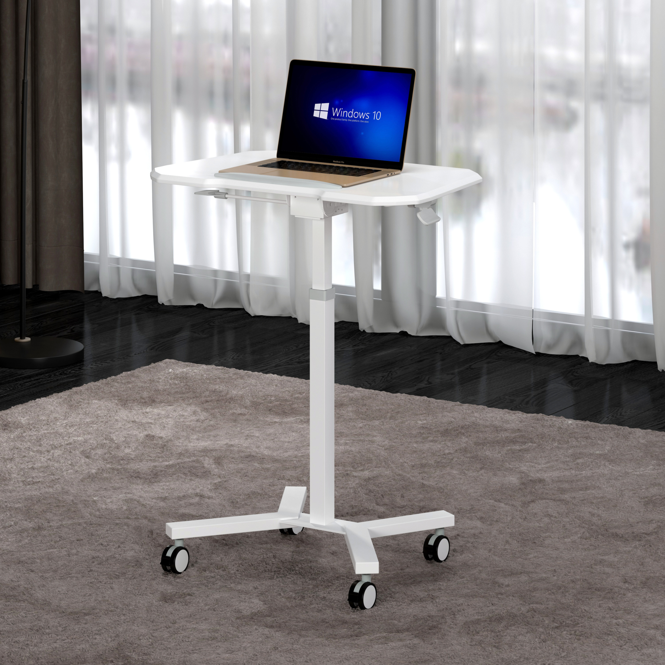 Bàn làm việc gấp gọn có bánh xe