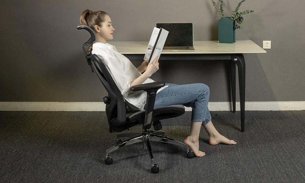 ergonomic chair recline working position