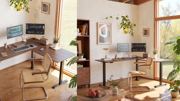 desk near window office