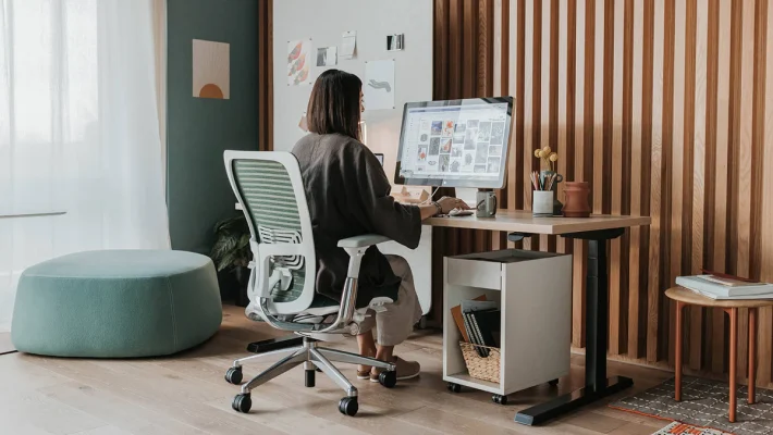 minimalist home office interior
