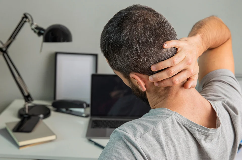 neck pain office worker massage