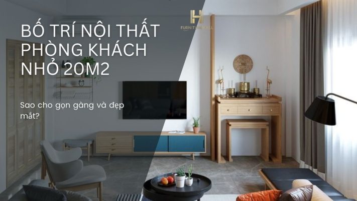 nội thất phòng khách 20m2