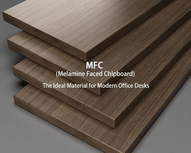 melamine wood grain surface desk